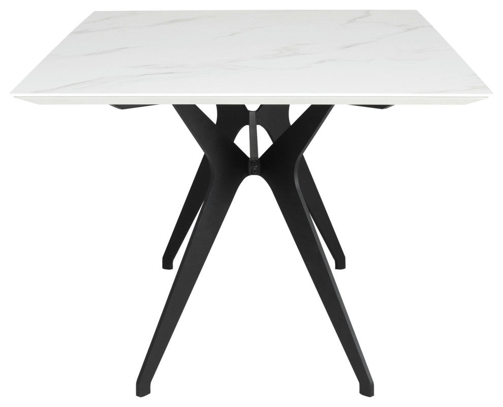 Daniele White Ceramic Dining Table, HGNE272