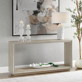 Uttermost Prism Light Oak Console Table