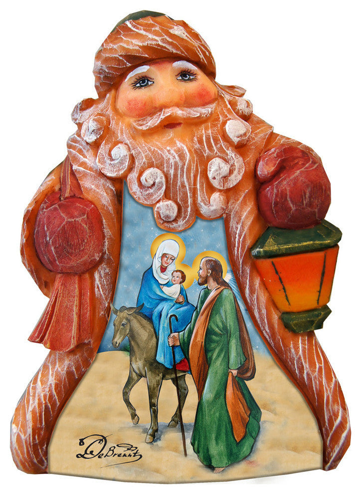 Hand Painted Tiny Tale Santa Nativity
