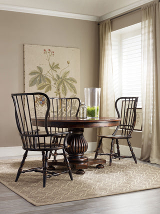 Sanctuary Spindle Arm Chair, Ebony
