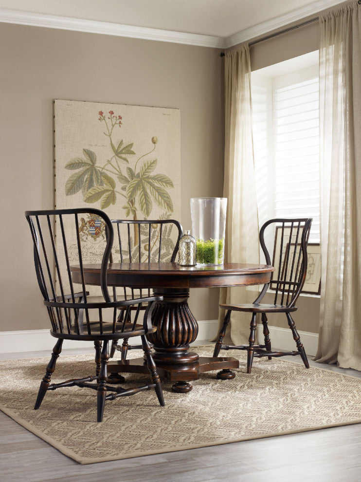 Sanctuary Spindle Arm Chair, Ebony