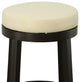 Era Swivel 24" Counter Stool, Cream and Espresso