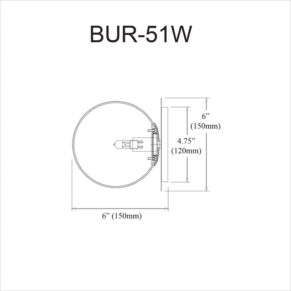 Clear Contemporary Wall With Matte Black Metal