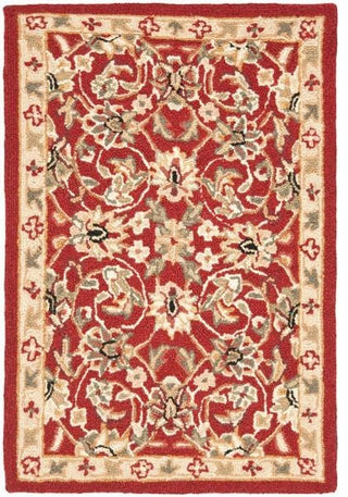Safavieh Chelsea hk78b Rug, Burgundy/Ivory, 8'0"x8'0" Round