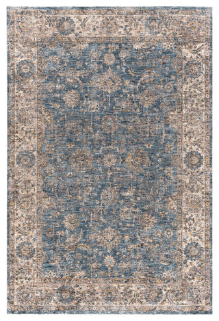 Mirabel Traditional Area Rug, Navy/Gray, 2'7"x4'