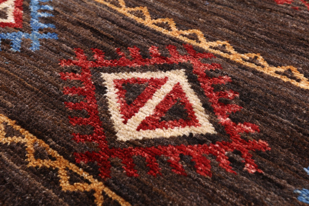 8' 1" X 10' 2" Persian Gabbeh Tribal Handmade Rug Q10205