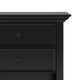 Amherst Solid Wood Bedside Table, Black