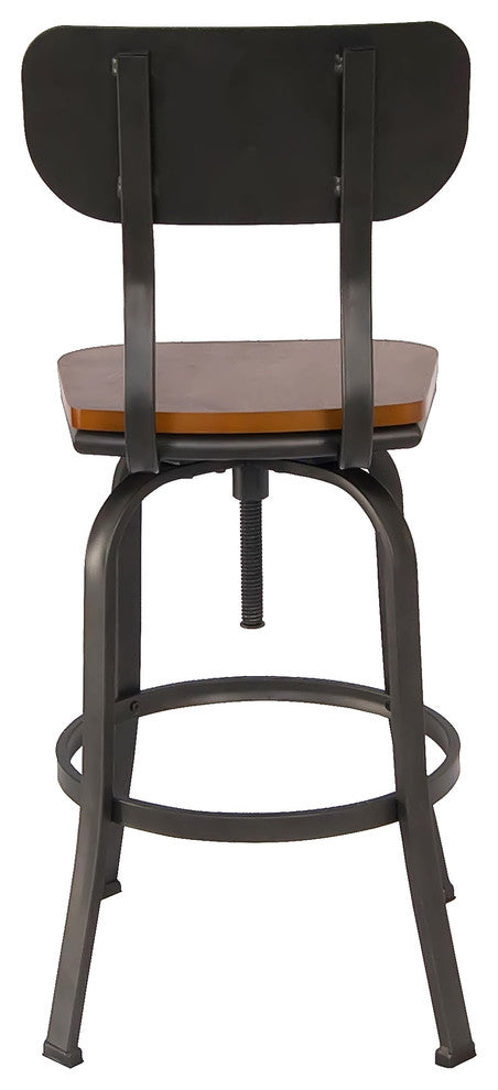 Antique Bronze Swivel Barstool (Set of 2)