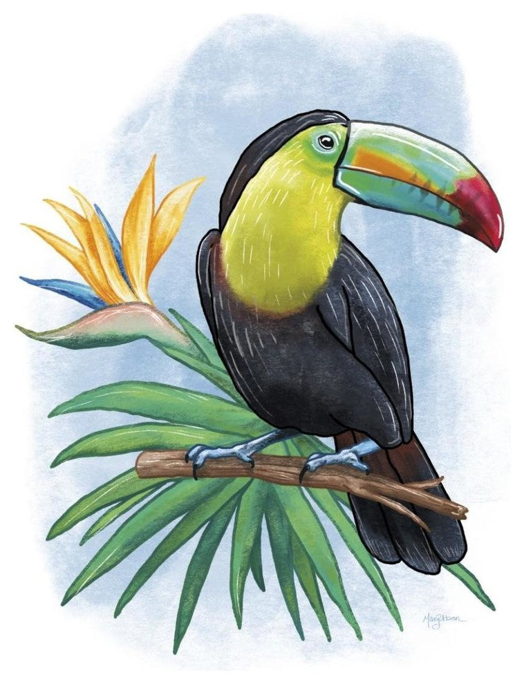 "Tropical Flair IV" Digital Paper Print by Mary Urban, 38"x50"