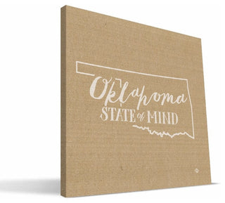 Oklahoma State of Mind Canvas Print, 12"x12"