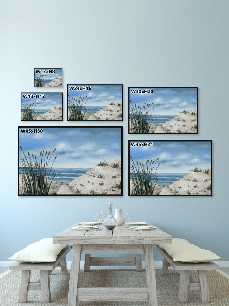 "Lost Somewhere" Floater Framed Painting Print on Canvas, 45x30