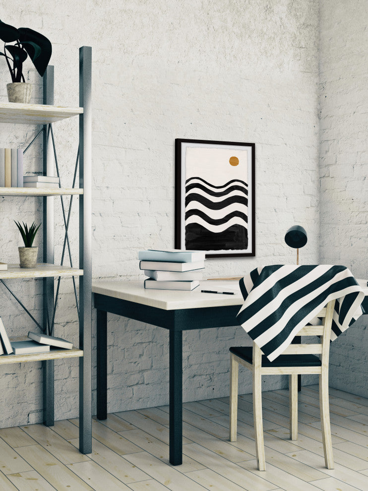 "Conflicted Landscape" Framed Painting Print, 12x18