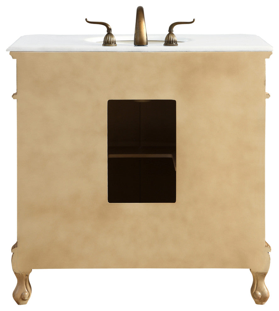 36" Single Bathroom Vanity, Vintage Mint