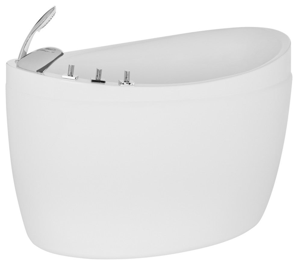 48" Luxury Freestanding Whirlpool Jacuzzi Massage Bathtub