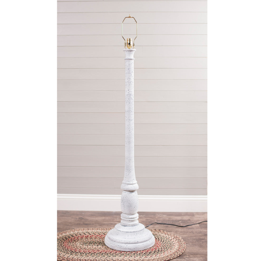 Irvin's Country Tinware Brinton House Floor Lamp Base in Farmhouse White