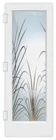 Interior Prehung Door or Interior Slab Door - Wispy Reeds - Primed - 30" x...