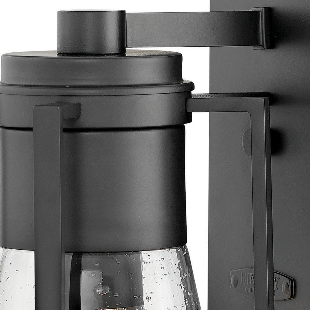 Hinkley Refinery Medium Wall Mount Lantern, Black