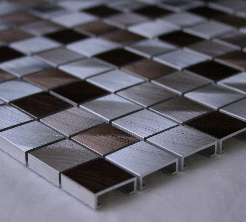 Legion Furniture 11.75"x11.75" Seashell Aluminum Tile