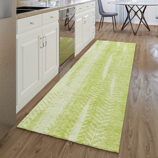 Premium Machine Washable Mayfield AMF694 Aloe 2'3" x 7'6" Runner Rug