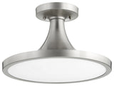 Quorum 3001-15-65 One Light Ceiling Mount, Satin Nickel Finish