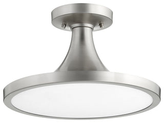 Quorum 3001-15-65 One Light Ceiling Mount, Satin Nickel Finish