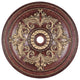 Ceiling Medallion, Verona Bronze With Aged Gold Leaf Accents