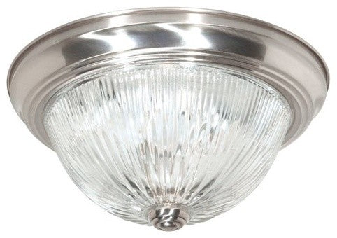 Nuvo 2-Light Incandescent Close-to-Ceiling Light Fixture, Brushed Nickel