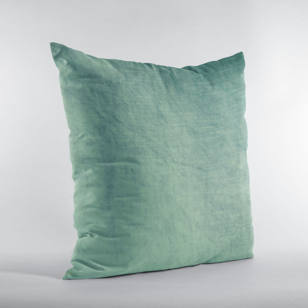 Glacier Lux Velvet Shiny Velvet Luxury Throw Pillow, Double sided 20"x20"
