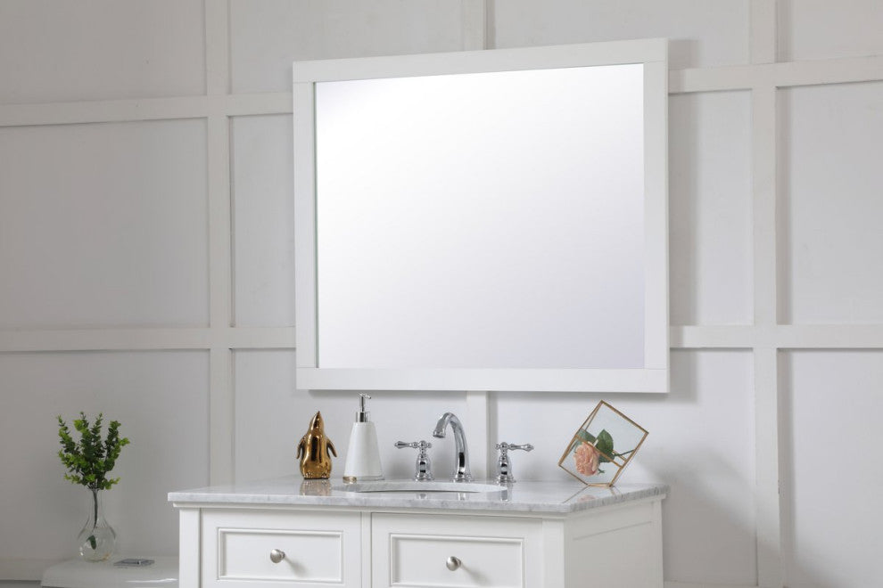 Anderson Rectangle Vanity Mirror 30", White