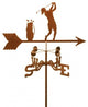 Female Golfer Weathervane With Garden Mount