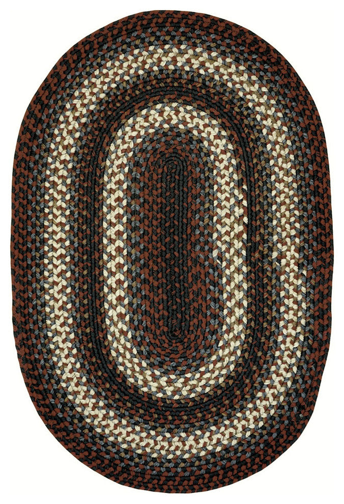 Homespice Decor Montgomery Indoor/Outdoor Braided Rug 5' x 8' (Oval)