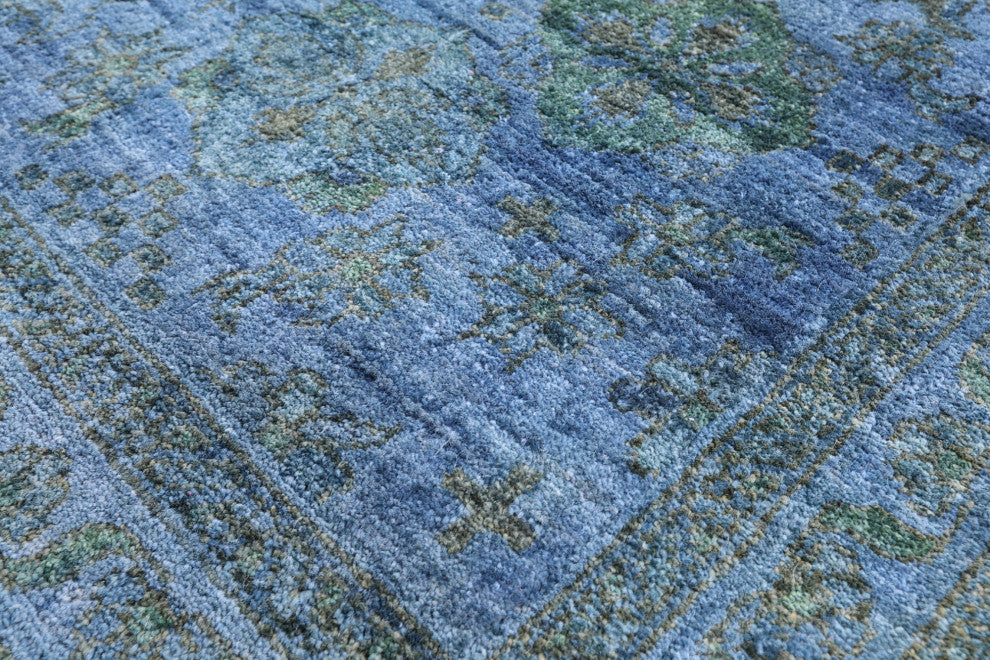 Handmade Full Pile Overdyed Wool Rug 9' 1" X 12' 0" - WR1421