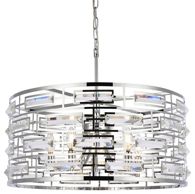 Kenny 24" Pendant, Chrome