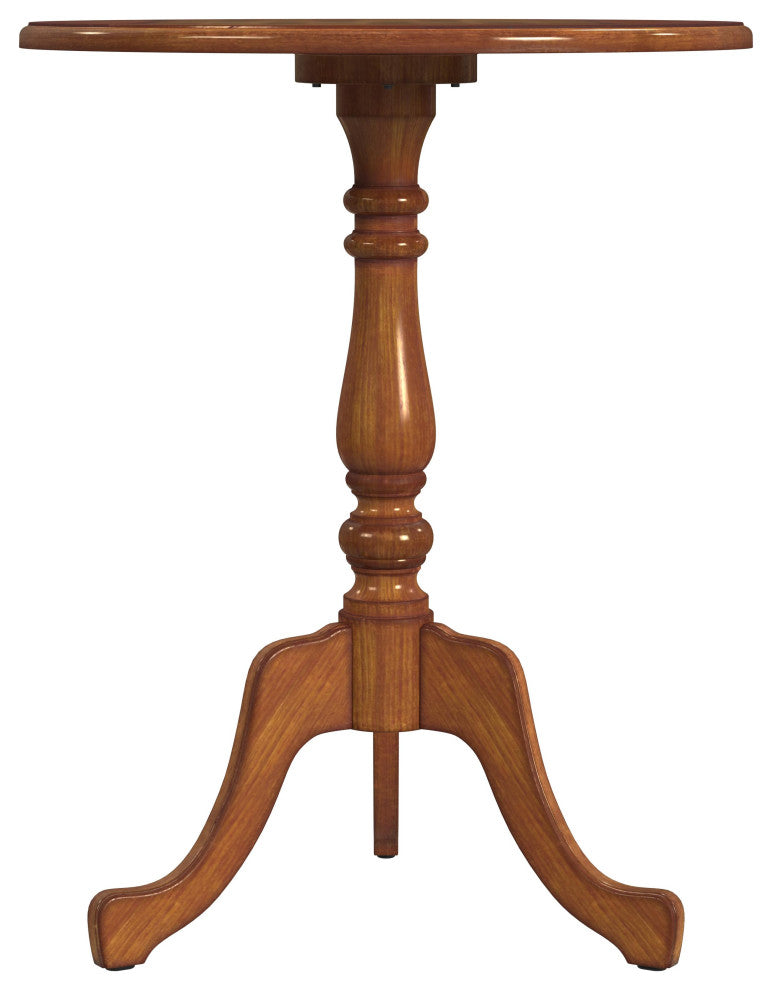 Colbert 22" Round Pedestal Game Table, Olive Ash