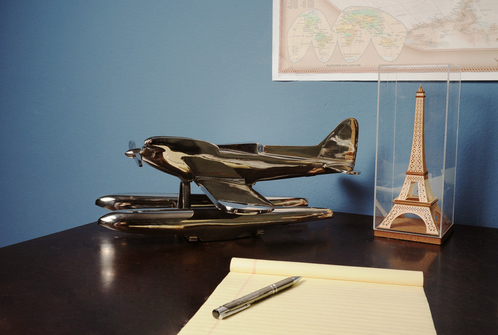 Alum Seaplane Collectible Metal scale model Airplane Aluminum Home Decor