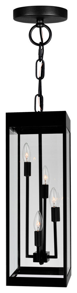 Windsor 4 Light Black Outdoor Ceiling Light