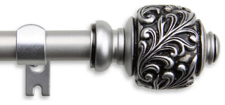 Tilly Curtain Rod, Satin Nickel, 48-84"