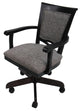 Swivel Wood Dining Caster Chair 400 on Wheels Custom, Mojave Grey Black