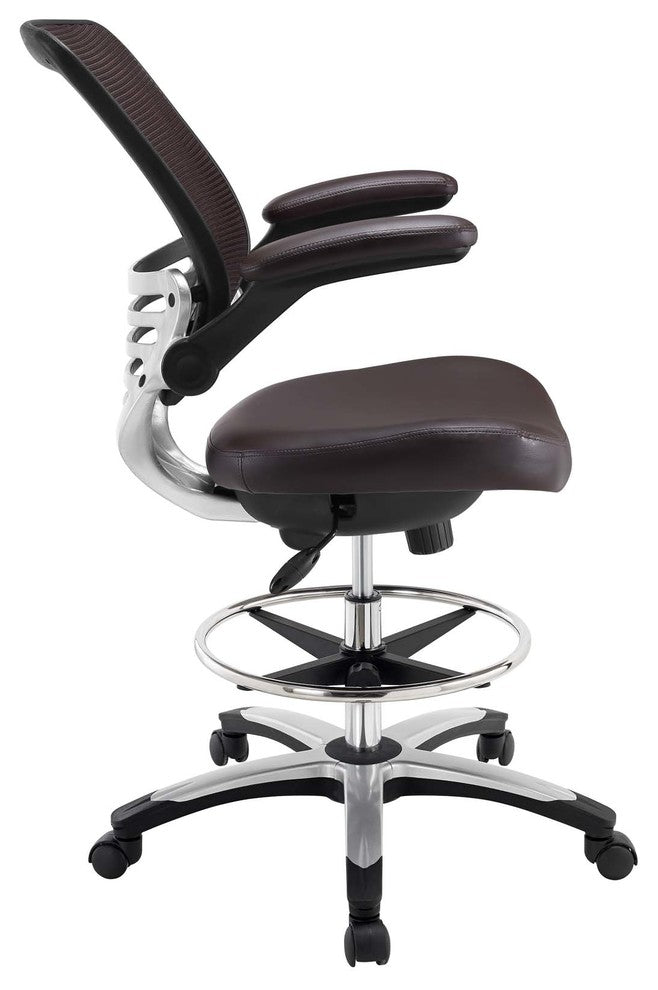Edge Drafting Stool, Brown