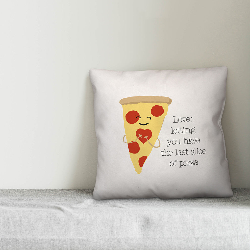Last Slice of Pizza 20x20 Throw Pillow