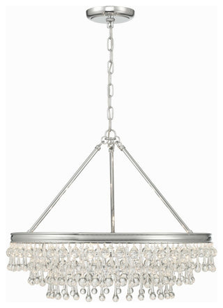 CRYSTORAMA Calypso 6 Light Polished Chrome Chandelier