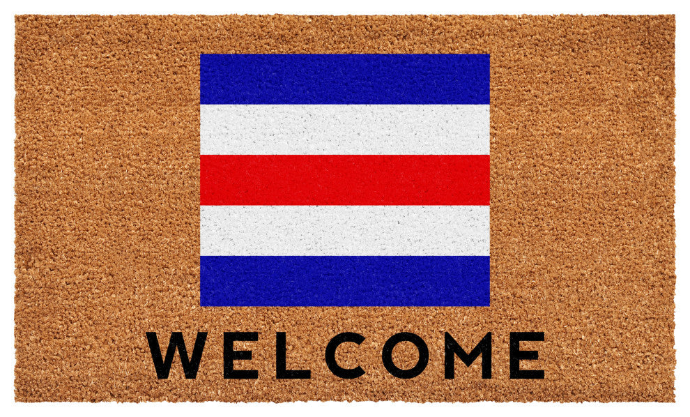 Calloway Mills Nautical Personalized Doormat Doormat, Letter C