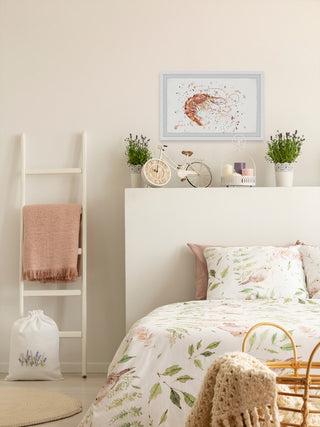 "Prawn Splash" Framed Painting Print, 30"x20"