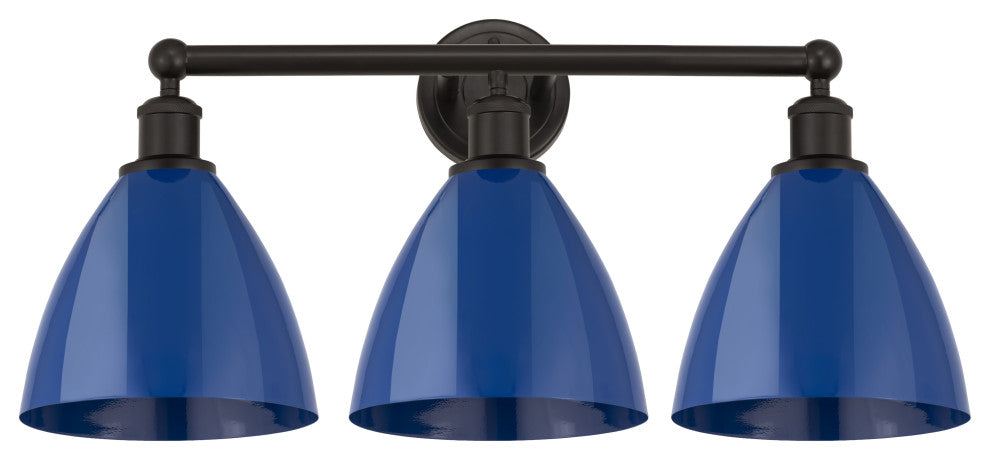 Innovations 616-3W-OB-MBD-75-BL 3 Light Bath Vanity Light, Oil Rubbed Bronze