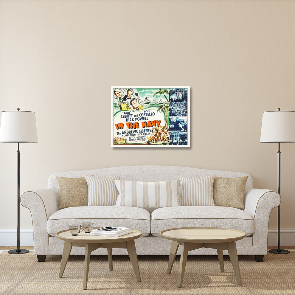 "Abbott & Costello - In The Navy" Canvas by Hollywood Photo Archive, 40x31"