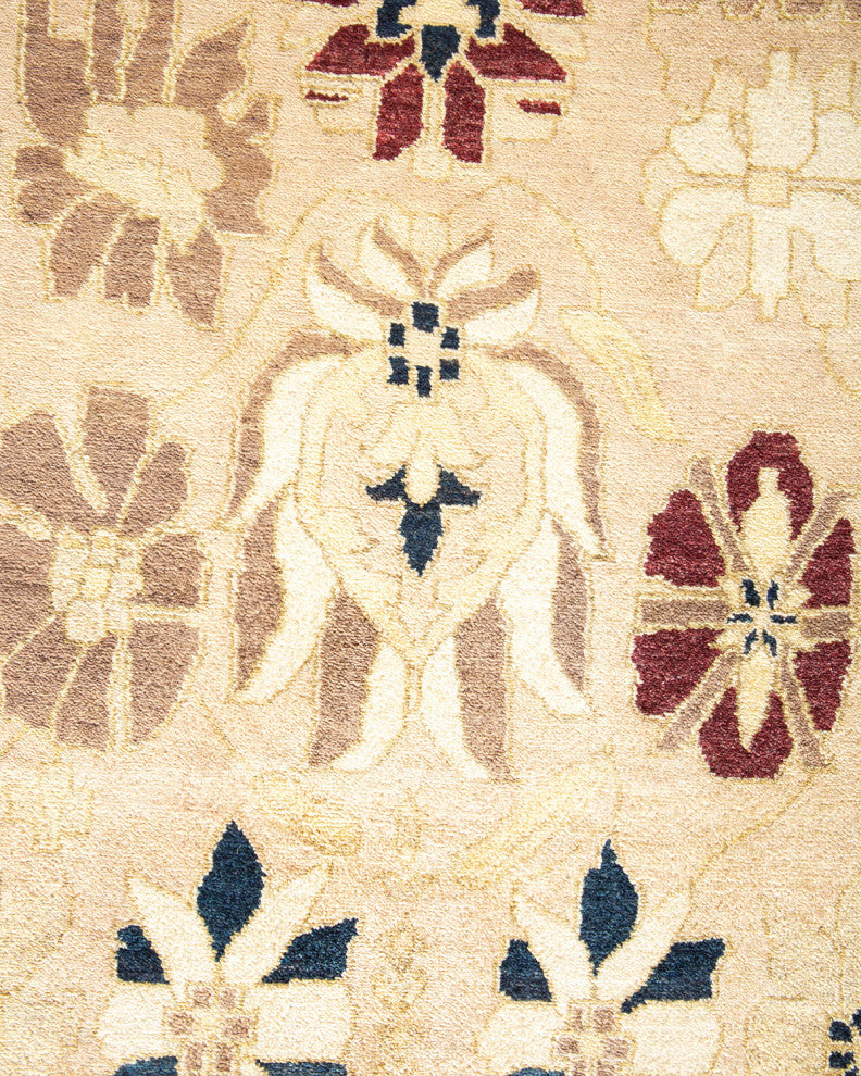 Reagan, One-of-a-Kind Hand-Knotted Area Rug Ivory, 9'0"x12'1"