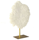 White Coral on Gold Base