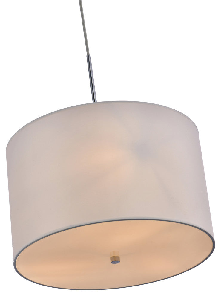 Lazzur Aujon 3 Light 16" Polished Chrome Pendant
