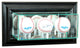 Wall Mounted Triple Baseball Display Case, Black