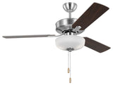 Generation Lighting Linden 48" Ceiling Fan Brushed Steel